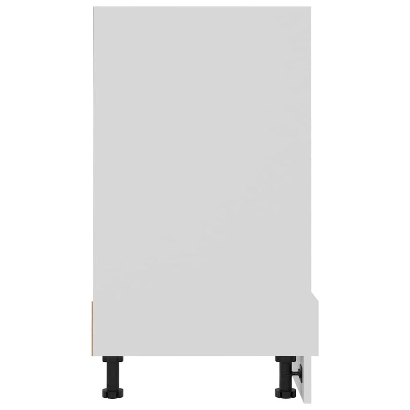 Dulap pentru cuptor "Riga", alb, 60x46x81,5 cm, lemn prelucrat