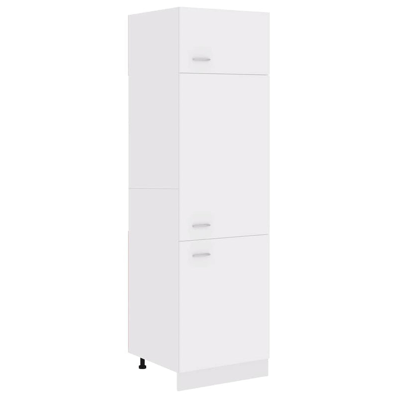Dulap de frigider “Lyon”, alb, 60x57x207 cm, lemn prelucrat