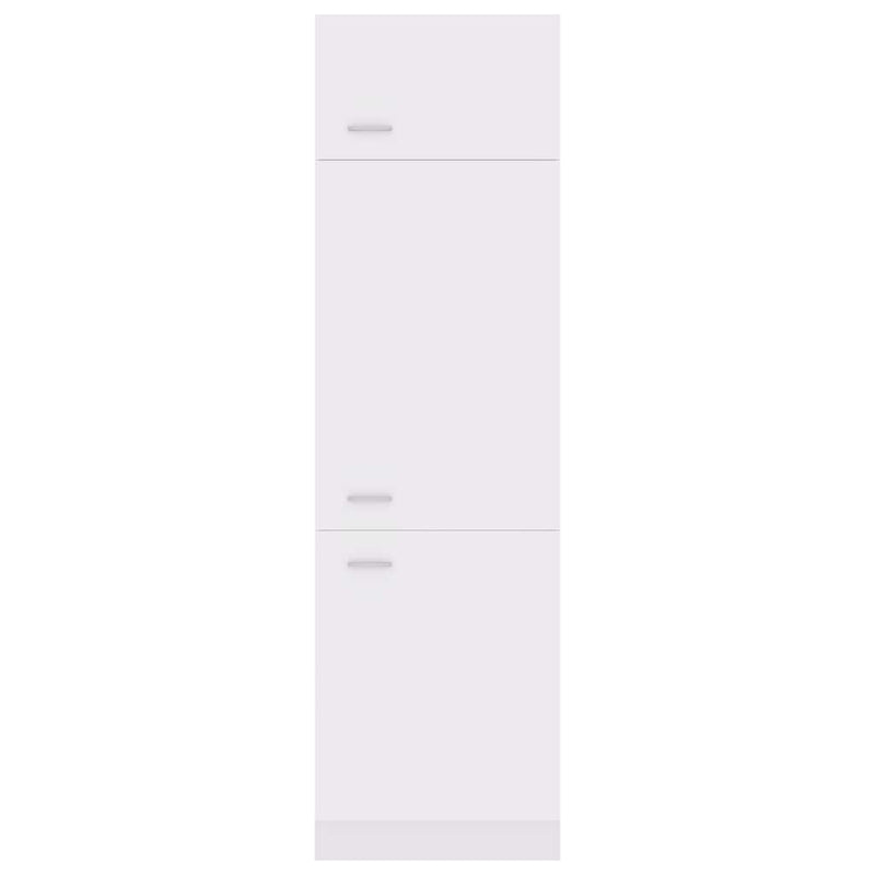Dulap de frigider “Lyon”, alb, 60x57x207 cm, lemn prelucrat