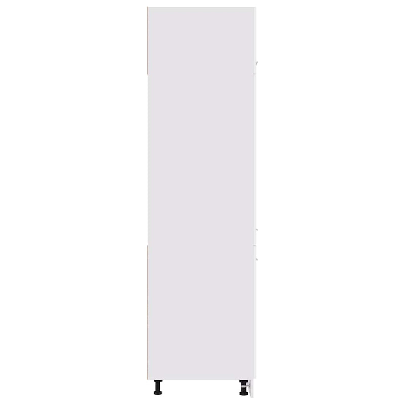 Dulap de frigider “Lyon”, alb, 60x57x207 cm, lemn prelucrat