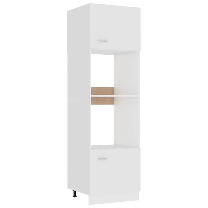Dulap cuptor microunde “Lyon”, alb, 60 x 57 x 207 cm