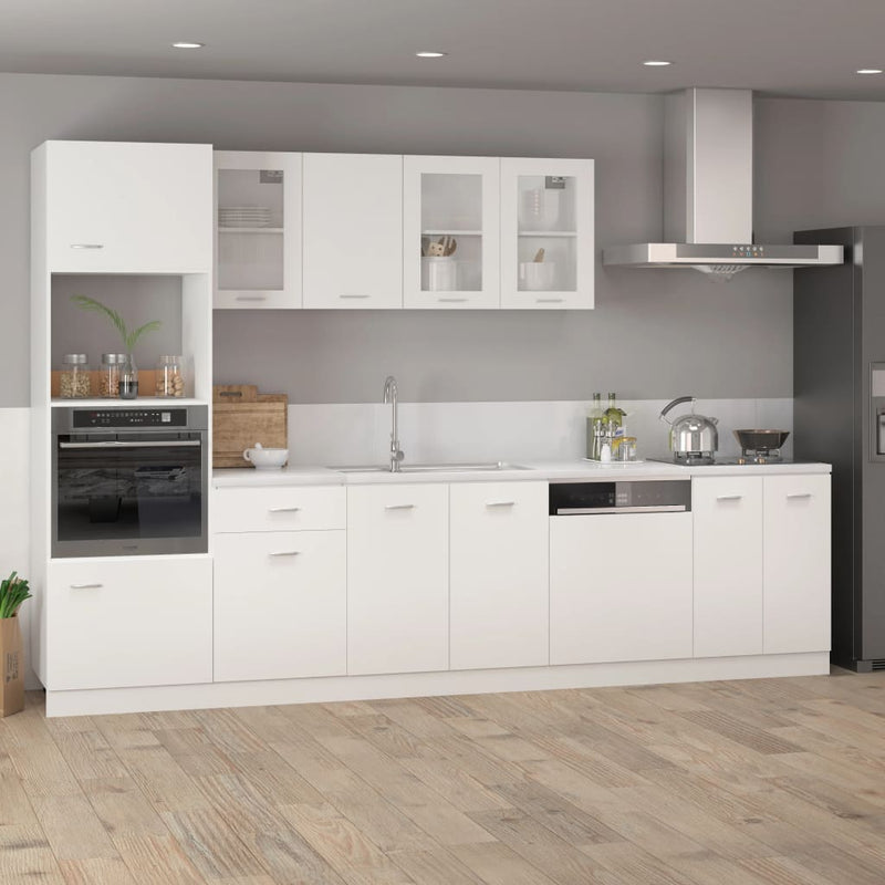 Dulap cuptor microunde “Lyon”, alb, 60 x 57 x 207 cm