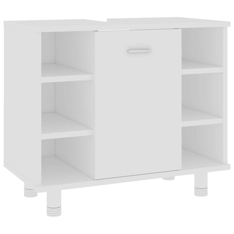 Dulap de baie, alb, 60x32x53,5 cm, lemn prelucrat