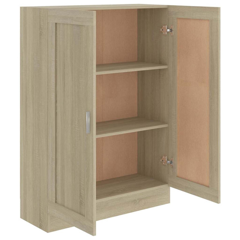 Bibliotecă, stejar sonoma, 82,5 x 30,5 x 115 cm, lemn prelucrat