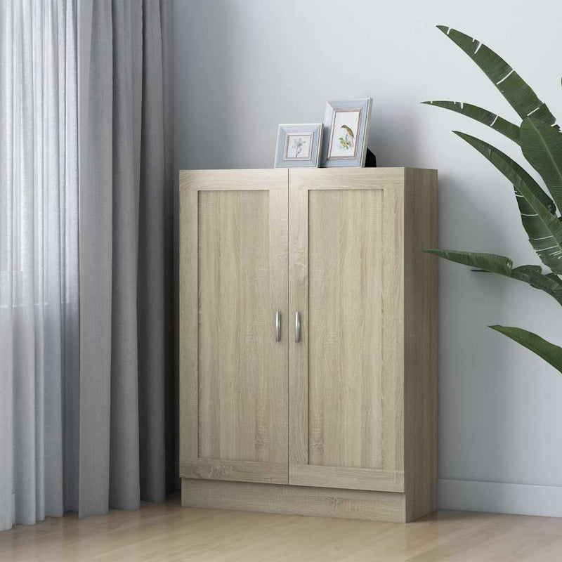 Bibliotecă, stejar sonoma, 82,5 x 30,5 x 115 cm, lemn prelucrat