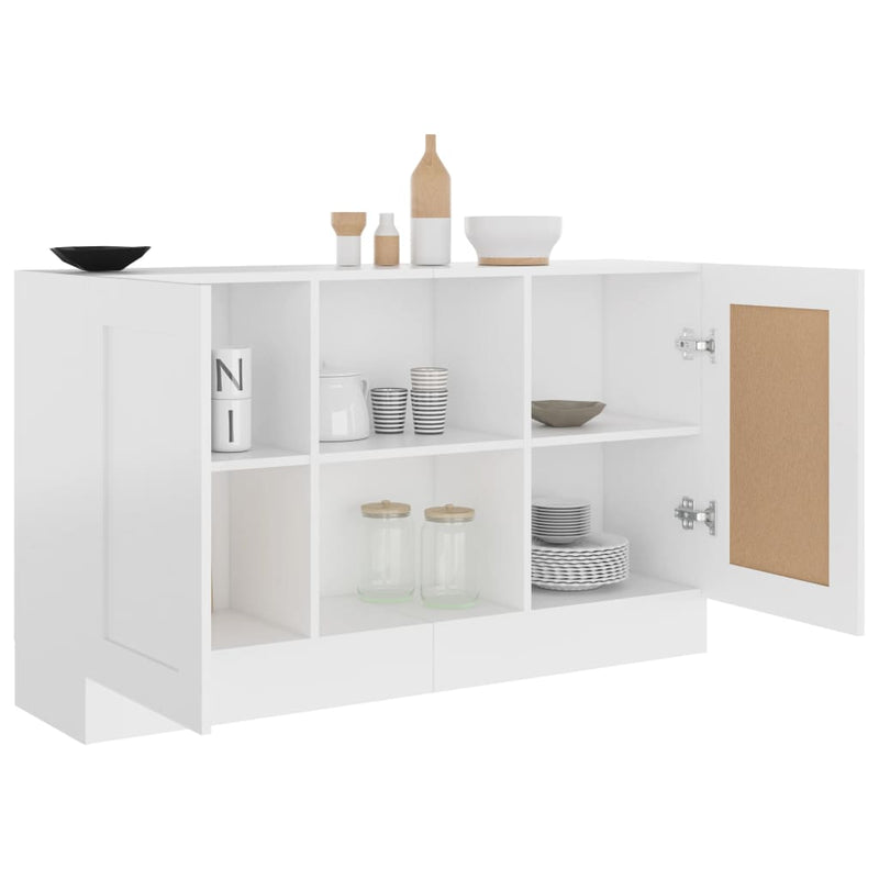 Dulap, alb, 120x30,5x70 cm, lemn prelucrat