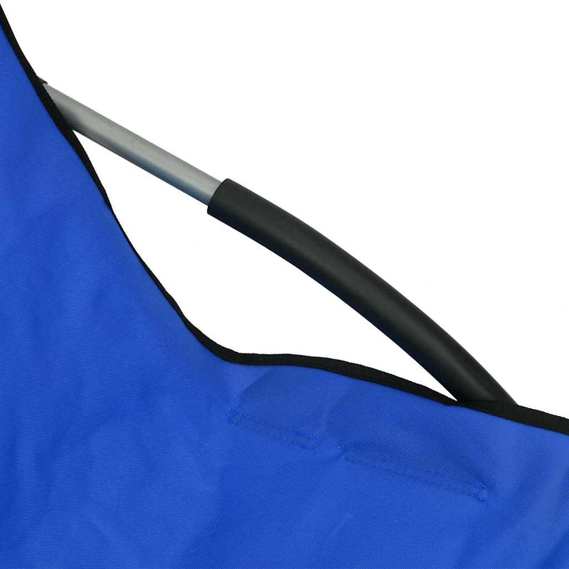 Scaune pliante 2 buc. Material textil albastru
