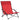 Scaune pliante 2 buc. Material textil roșu