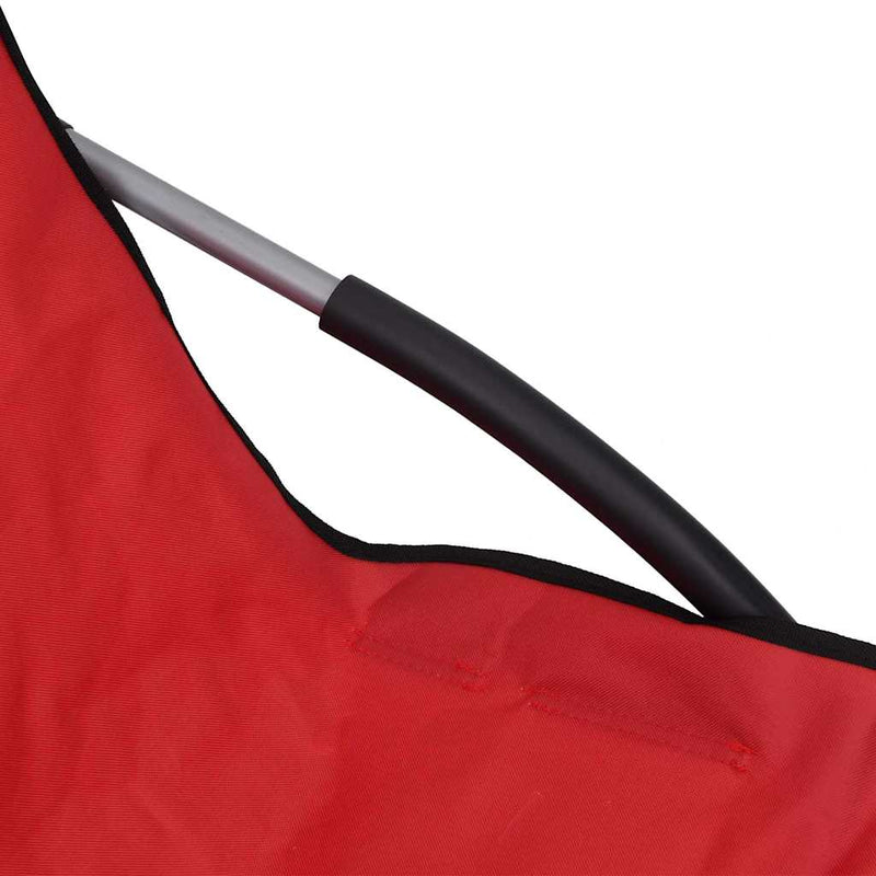 Scaune pliante 2 buc. Material textil roșu