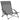 Scaune pliante 2 buc. Material textil gri