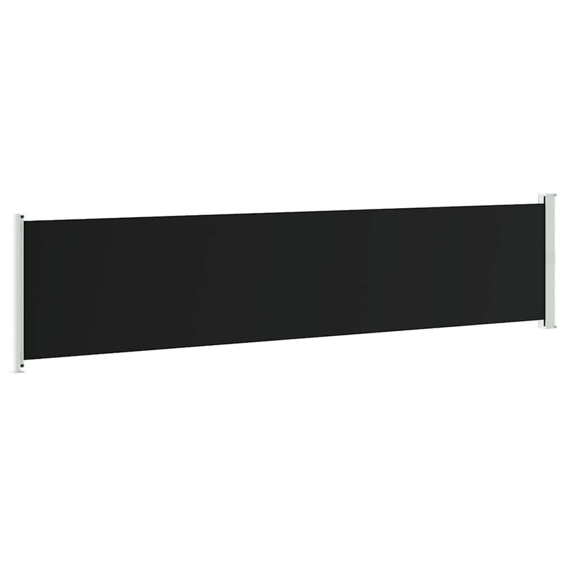 Copertină laterală retractabilă de terasă, negru, 140 x 600 cm
