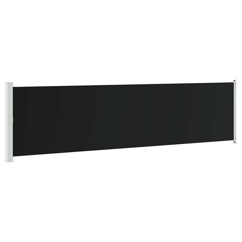 Copertină laterală retractabilă de terasă, negru, 600 x 160 cm