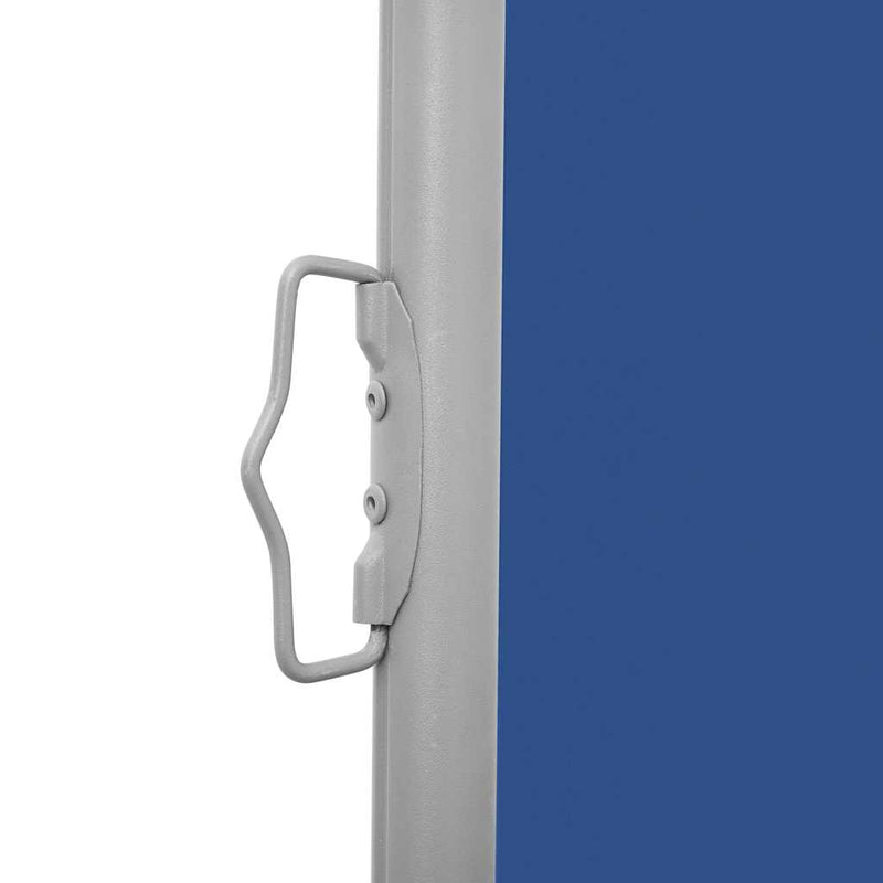 Copertină laterală retractabilă de terasă albastru 140x1200 cm