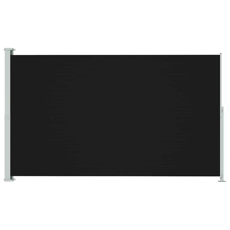 Copertină laterală retractabilă de terasă, negru, 180x314 cm