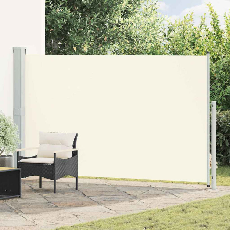 Copertină laterală retractabilă de terasă, crem, 180x314 cm