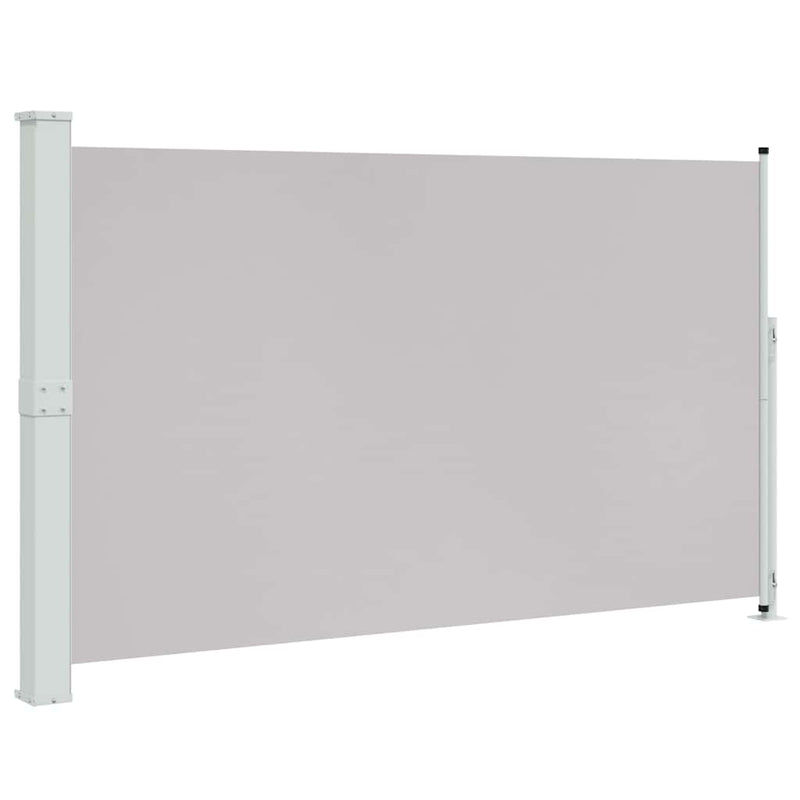 Copertină laterală retractabilă de terasă, gri, 180x314 cm