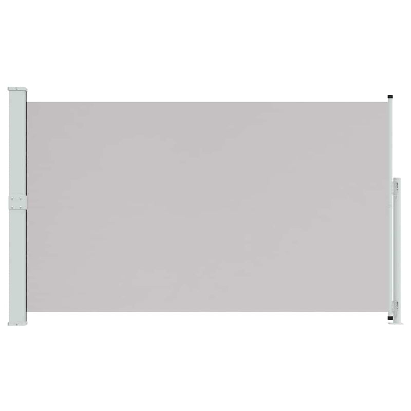 Copertină laterală retractabilă de terasă, gri, 180x314 cm
