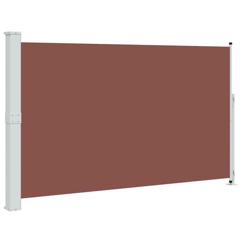 Copertină laterală retractabilă de terasă, maro, 180x314 cm