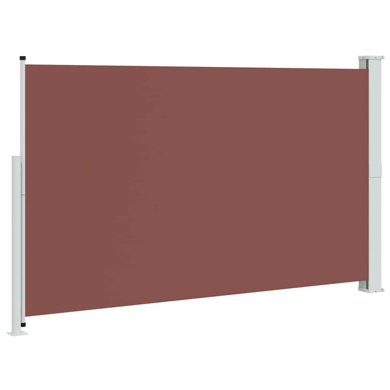 Copertină laterală retractabilă de terasă, maro, 180x314 cm