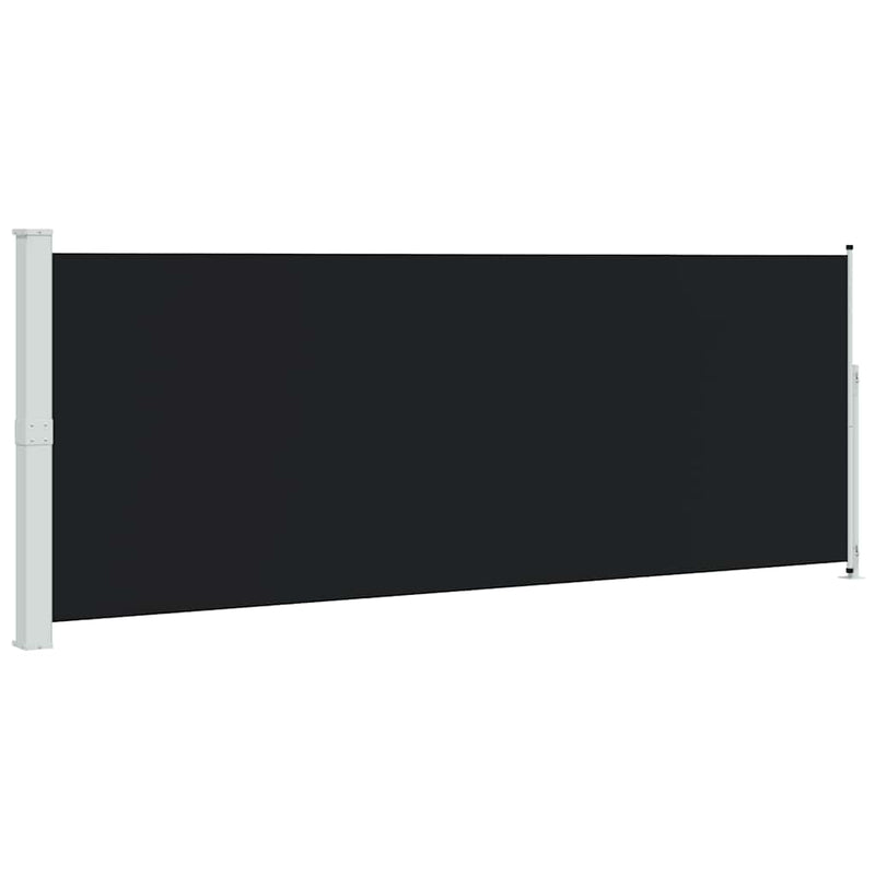 Copertină laterală retractabilă de terasă, negru, 180x514 cm