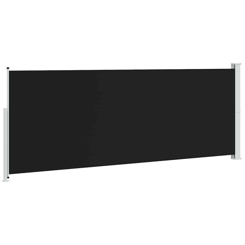 Copertină laterală retractabilă de terasă, negru, 180x514 cm