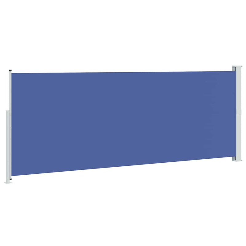 Copertină laterală retractabilă de terasă, albastru, 180x500 cm