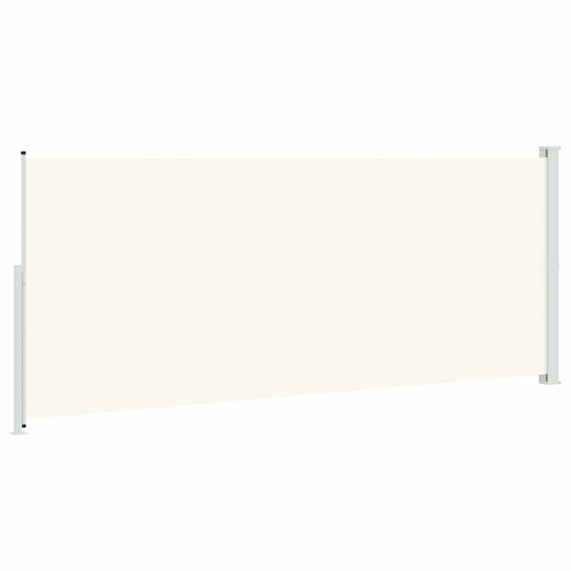Copertină laterală retractabilă de terasă, crem, 200 x 514 cm