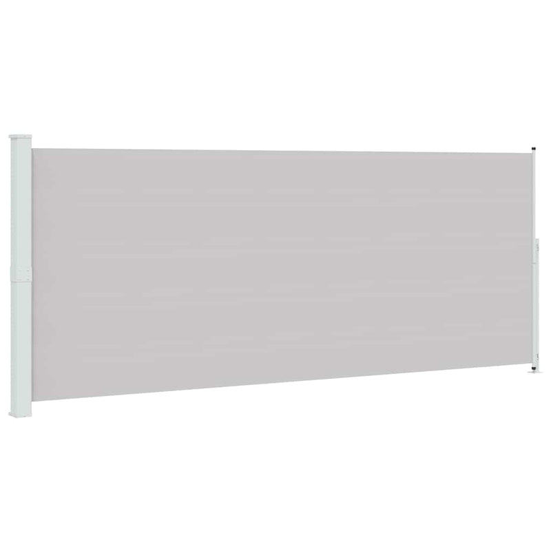 Copertină laterală retractabilă de terasă, gri, 200x514 cm