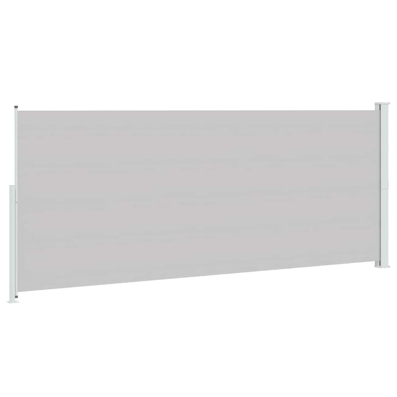 Copertină laterală retractabilă de terasă, gri, 200x514 cm