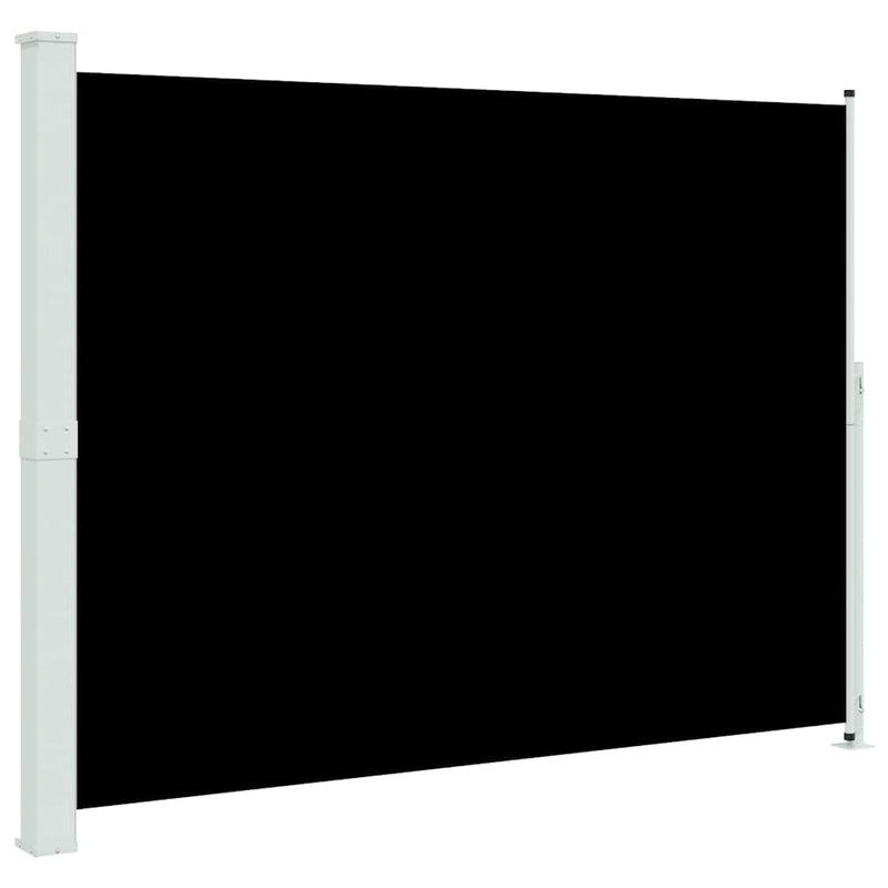 Copertină laterală retractabilă de terasă, negru, 220x314 cm