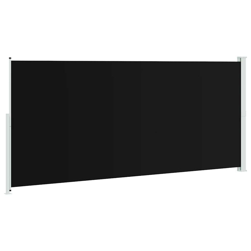 Copertină laterală retractabilă de terasă, negru, 220 x 514 cm