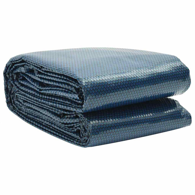 Folie solară plutitoare piscină, negru/albastru, 488 cm, PE