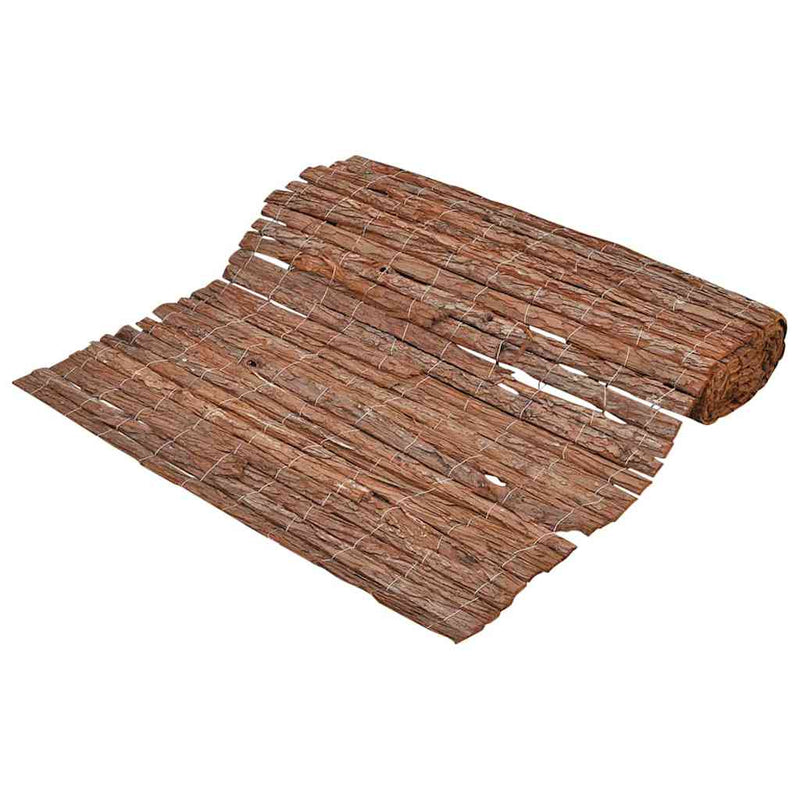 Gard din scoarță de copac 100 x 600 cm Cortex Maro