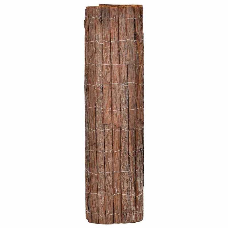 Gard din scoarță de copac 100 x 600 cm Cortex Maro
