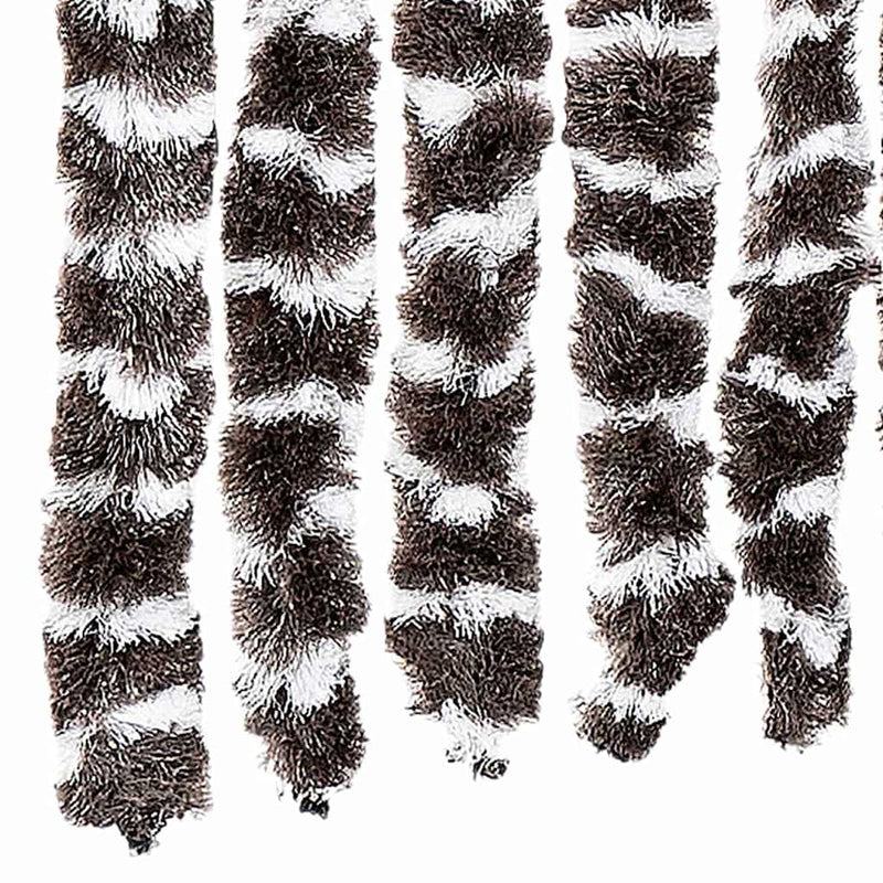 Perdea pentru insecte, maro și alb, 90 x 220 cm, chenille