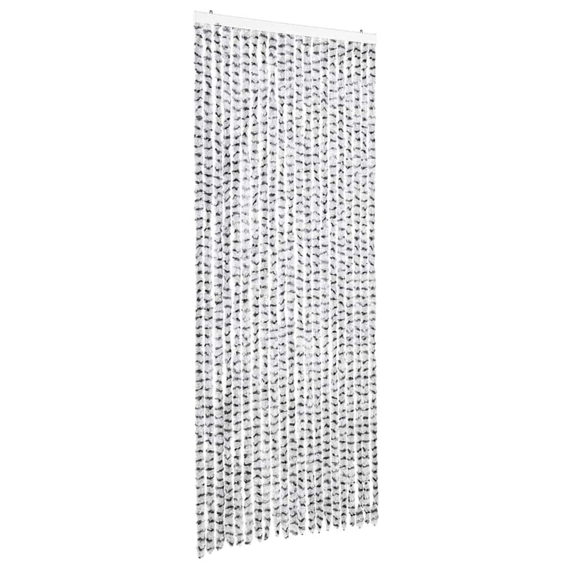 Perdea pentru insecte, gri deschis și închis 90x220 cm chenille