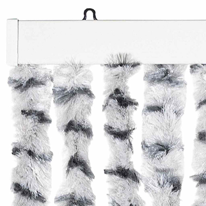 Perdea pentru insecte, gri deschis și închis 90x220 cm chenille