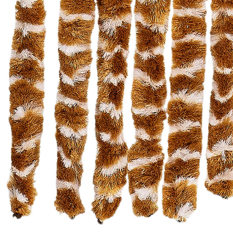 Perdea pentru insecte, ocru și alb, 90 x 220 cm, chenille