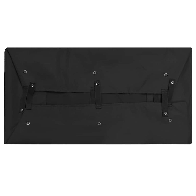 Căptușeală cărucior grădină, negru, 81x41x21 cm, textil