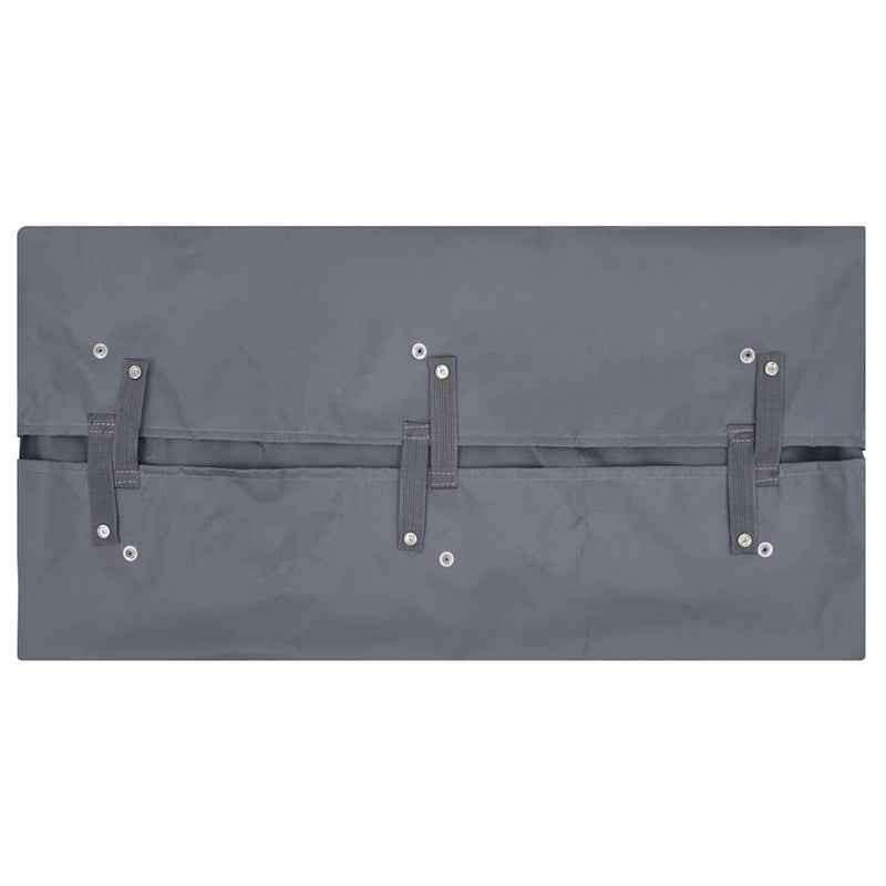 Căptușeală cărucior grădină, gri închis, 81x41x40 cm, textil