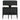 Set mobilier de bar, 3 piese, negru, poliratan
