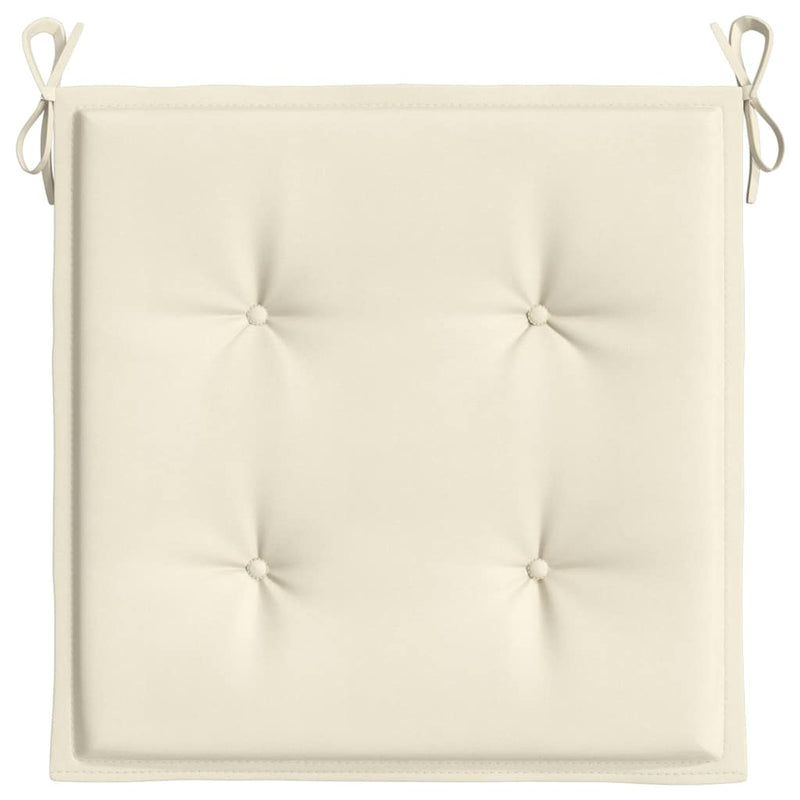 Perne scaune de grădină 6 buc. crem 50x50x3 cm țesătură Oxford