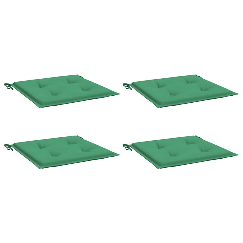 Perne scaune de grădină 4 buc. verde 50x50x3 cm țesătură Oxford