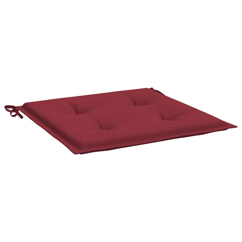 Perne scaune grădină 4 buc. roșu vin 50x50x3 cm țesătură Oxford