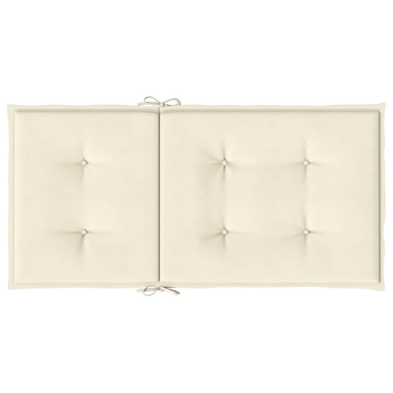 Perne pentru scaune de grădină 6 buc. Crem 100 x 50 x 3 cm