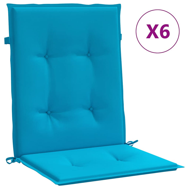 Perne pentru scaune de grădină 6 buc. Material Oxford albastru