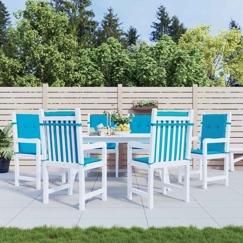 Perne pentru scaune de grădină 6 buc. Material Oxford albastru