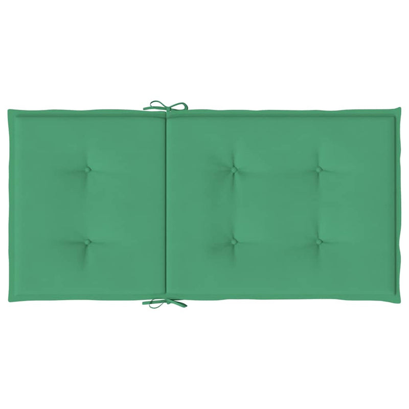 Perne pentru scaune de grădină 6 buc. Verde 100 x 50 x 3 cm
