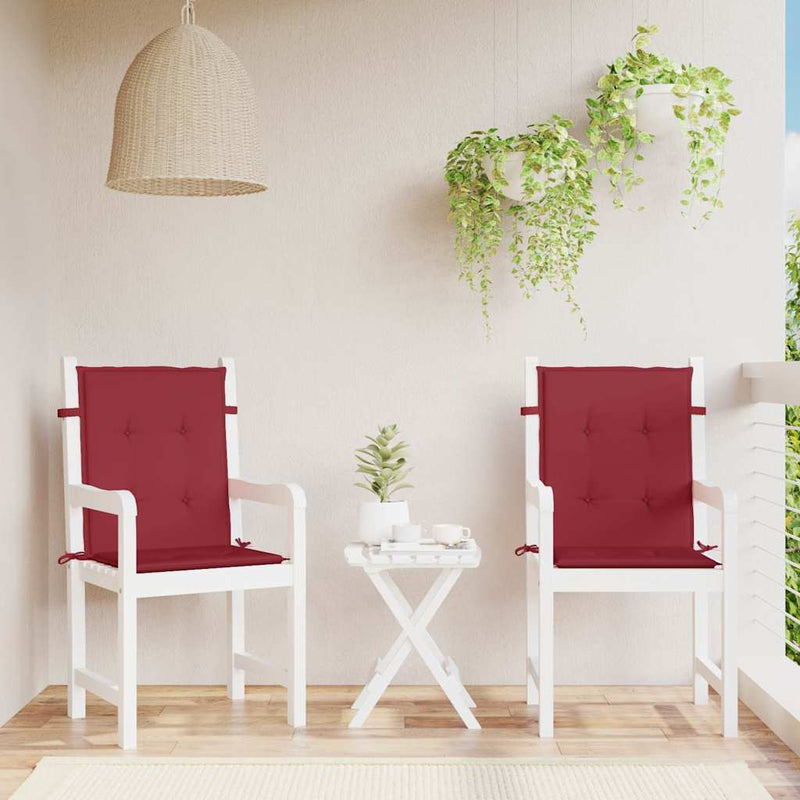 Perne pentru scaune de grădină 2 buc. Material Oxford Roșu Vin