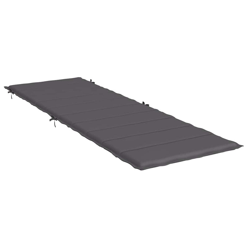 Pernă de șezlong, antracit, 186x58x4 cm, textil oxford